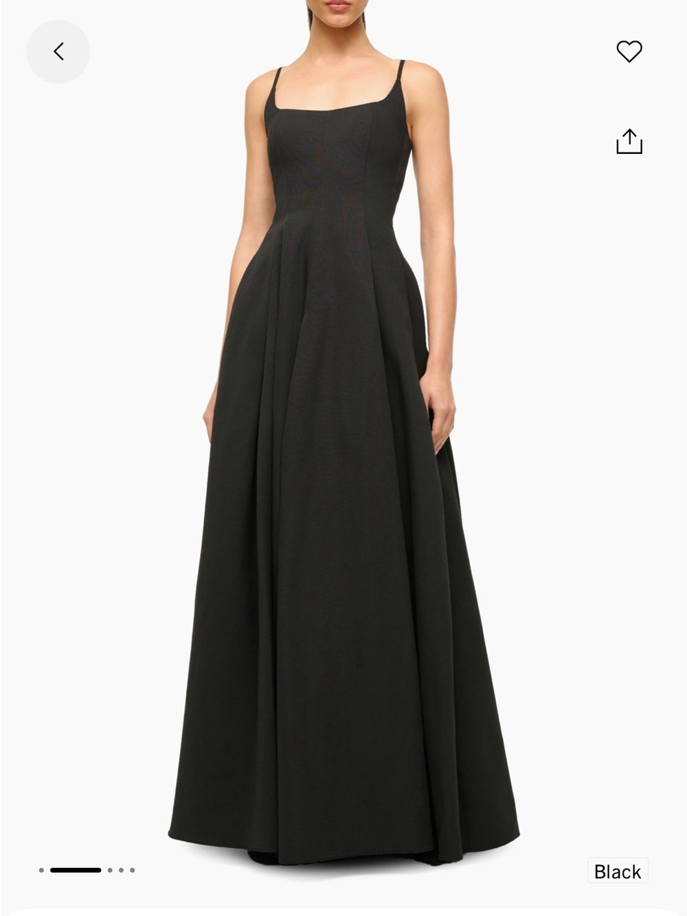 NWT - NEW IN BAG STAUD JOY MAXI DRESS BLACK